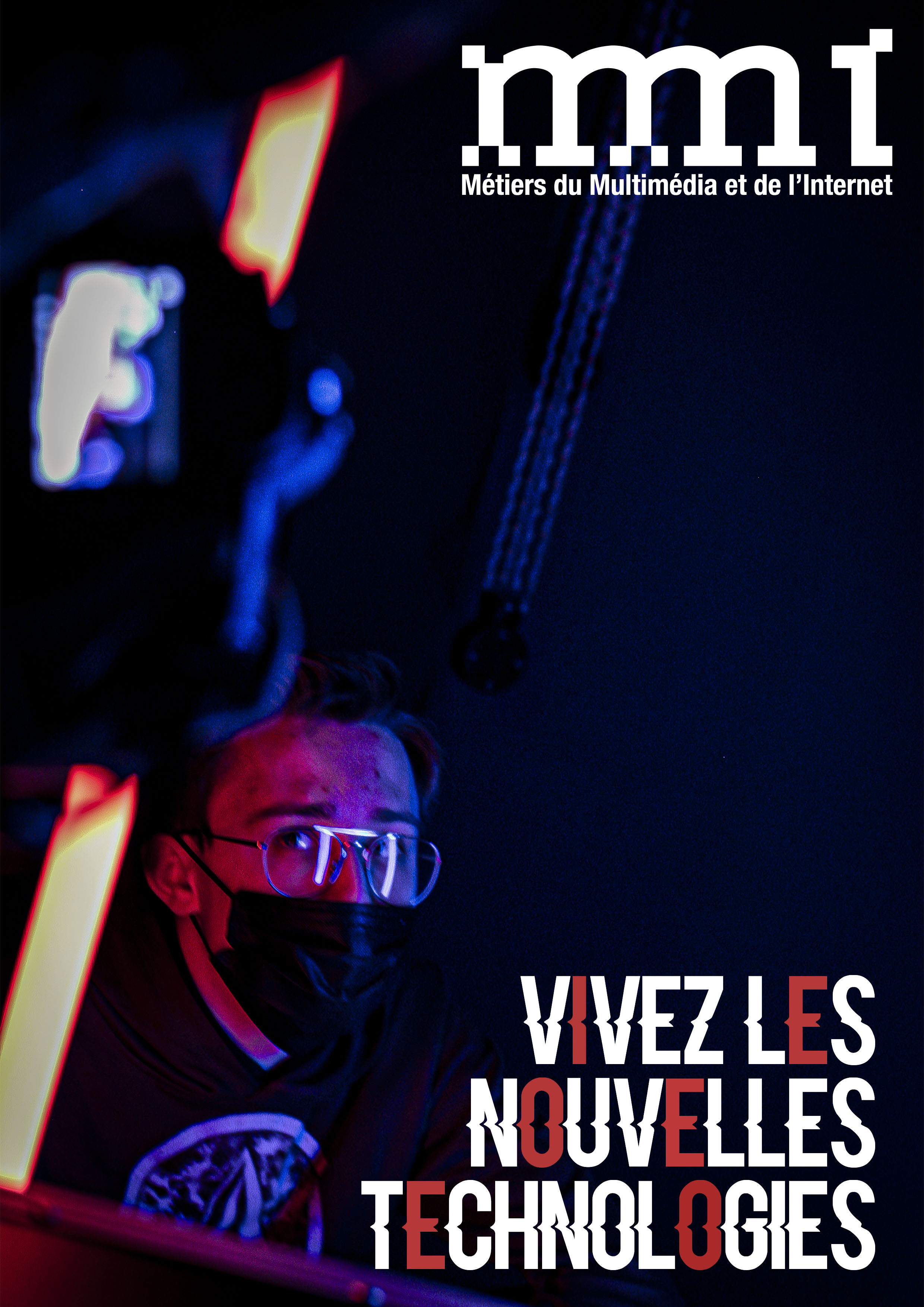 Affiche promotionnel de la formation BUT MMI (Métier du Multimédia et de l'Internet) de Rémi Parent