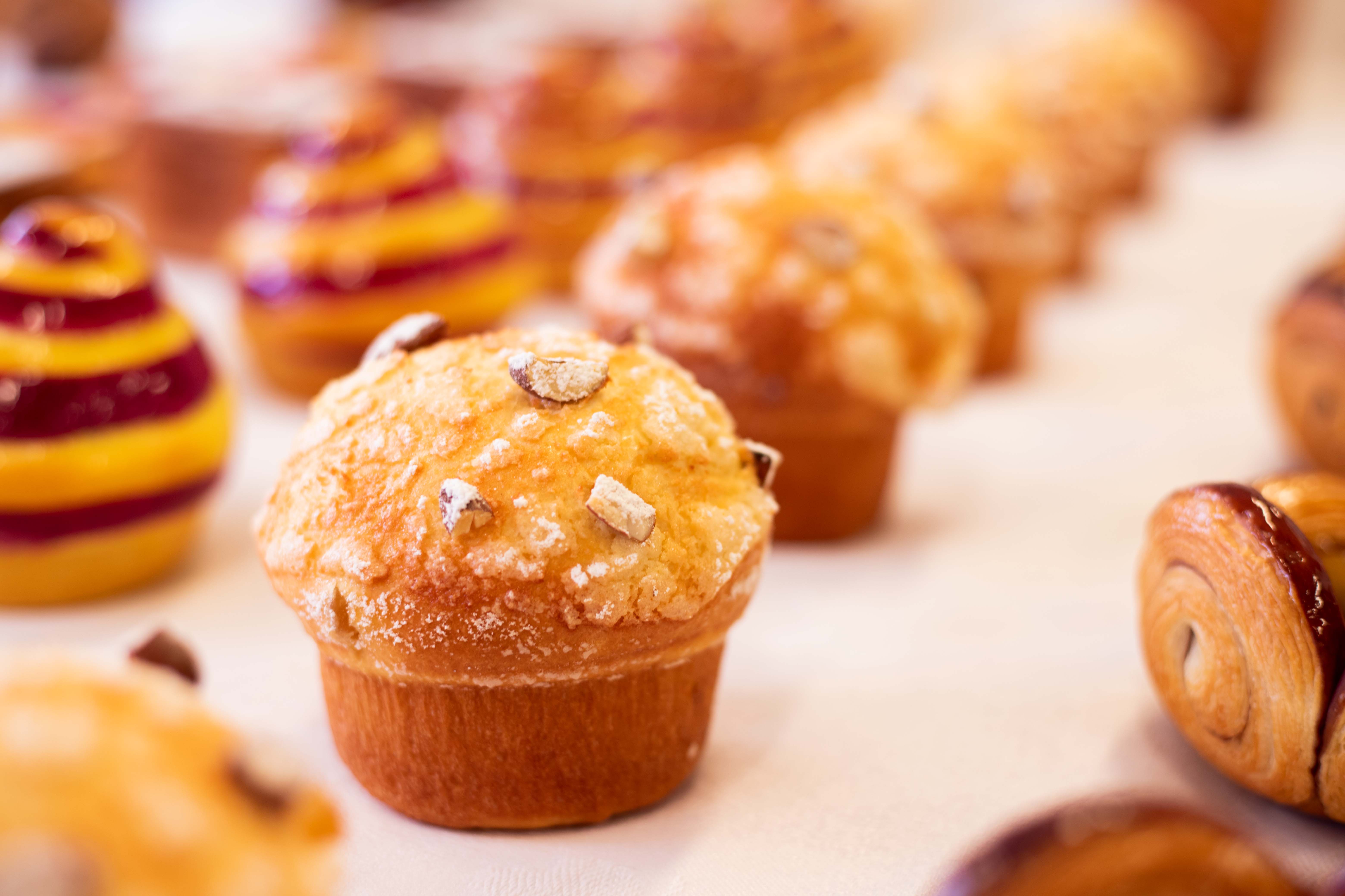 Photo au format paysage d'un muffin créé par Olivier Magne de l'INBP de Rouen