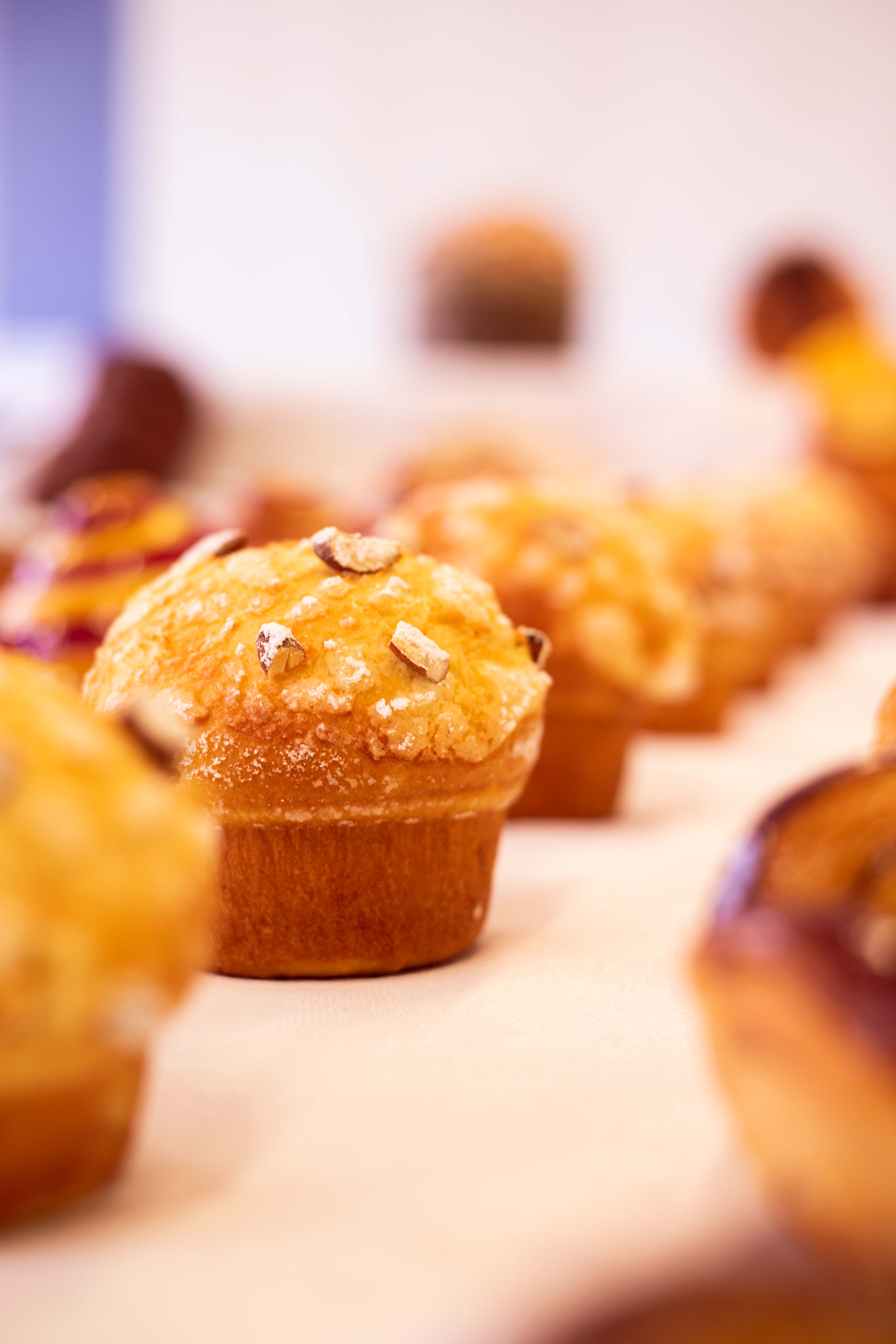Photo au format portrait d'un muffin créé par Olivier Magne de l'INBP de Rouen