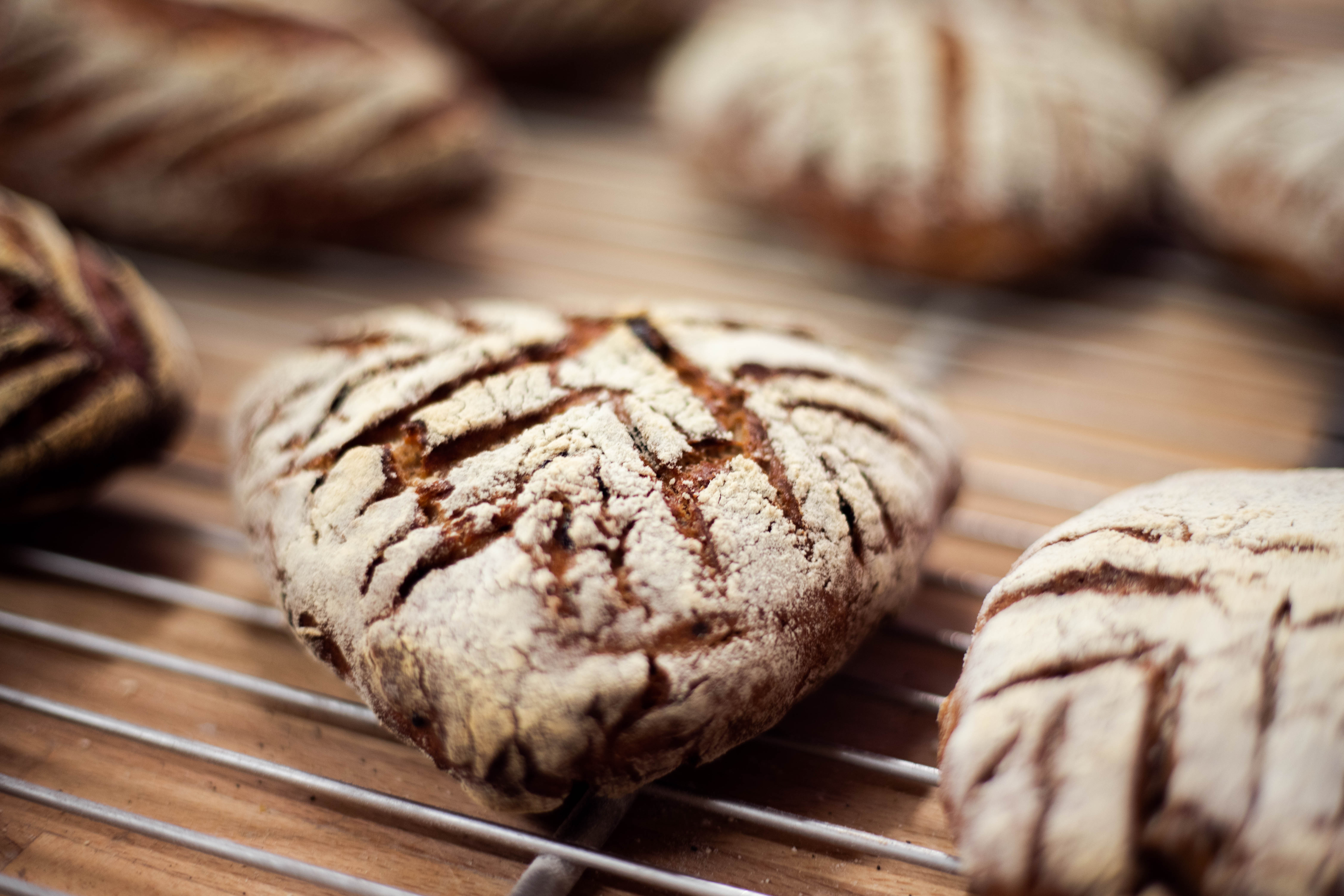 Photo au format paysage de plusieurs pain de sègle en forme de triangle de Olivier Doublet de l'INBP de Rouen